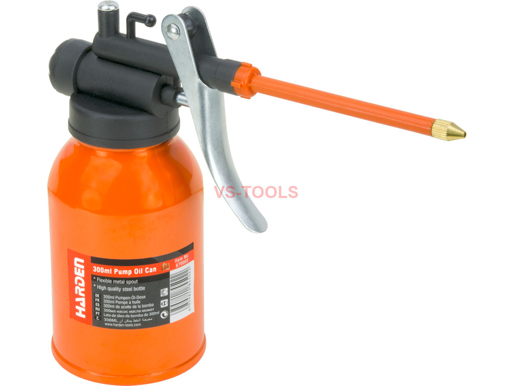 REFILLABLE 6.3oz PUMP OIL OILER SQUIRT CAN SQUEEZE TRIGGER